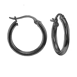 shobhram Unisex Black Earrings image 1