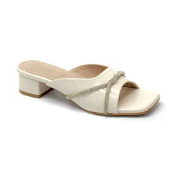 DressBerry Textured Party Block Mules image 5