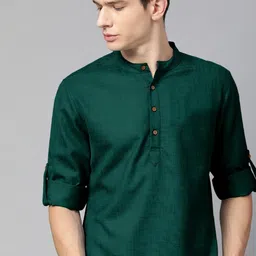 Fifth U Men Green Kurta-picture-30