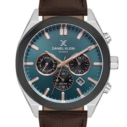 Daniel Klein Men Dial & Textured Straps Analogue Automatic Watch DK.1.14065-4_N image 2