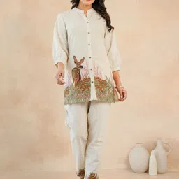 Zolo Label Embroidered Shirt & Trousers Co-Ords-image-45