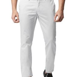 Basics Men Cotton Tapered Fit High-Rise Chinos Trousers-picture-19