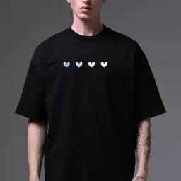 Stitchmeashirt Graphic Printed Drop-Shoulder Sleeves Activchill Pure Cotton T-shirt-picture-36