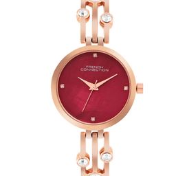 French Connection Women Dial & Stainless Steel Bracelet Style Straps Analogue Watch FCN073RGM-picture-35