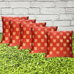 pink parrot Pinkparot Artsilk 12x12 inch cushion cover set of 5 pcs-picture-30