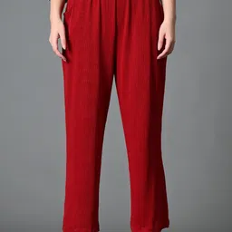 The Roadster Lifestyle Co High-Rise Wide Leg Trousers-image-98