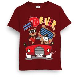 Cooldesi Kids Maroon Tshirts-picture-37