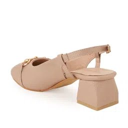 DressBerry Textured Block Pumps with Buckles image 4