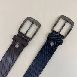 KARGHA INDIA Men Textured Leather Formal Belt image 2