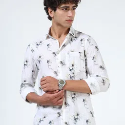 MARTIN SMITH Men Comfort Floral Printed Casual Shirt-image-20