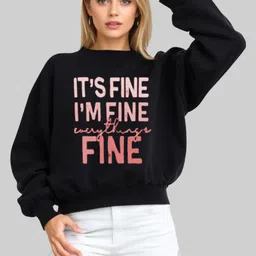 SALUJA FABRICS Typography Printed Round Neck Cotton Dry Fit Pullover-picture-20