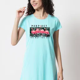 FFLIRTYGO Printed Pure Cotton Nightdress-picture-21