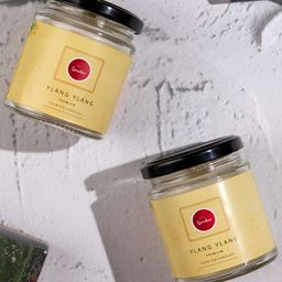 TYOOHAR White & Yellow 2 pieces Jar Candle-picture-6