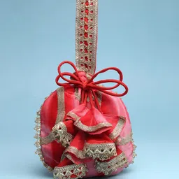 Dhrohar Embroidered Potli Clutch image 4