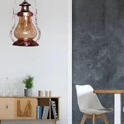 GAUVIK Copper-Toned Ceiling Lamp image 4