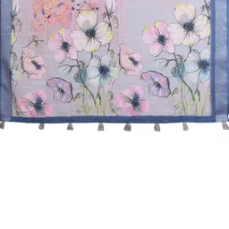 Suraj pari singh Floral Pure Linen Saree image 5