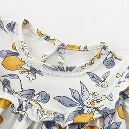 YK Girls Printed Fit & Flare Dress image 4