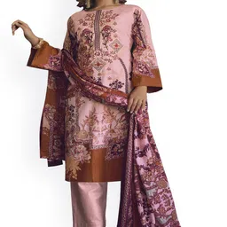 DRAVINAM Trends Floral Printed Pure Cotton Unstitched Dress Material-picture-21