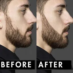 HUES FOR HIM Beard Fill & Grow Color - 1 ml - Black image 2