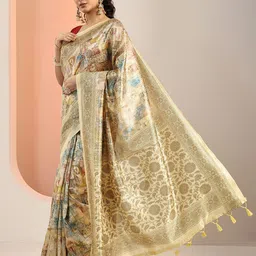 Libas Ethnic Motifs Printed Saree image 2