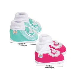 NESKA MODA Unisex Kids Cotton Booties image 5