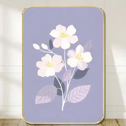 Myntra Elegant Homes Purple & White 1 Piece Wooden Floral and Botanical Wall Art-image-67