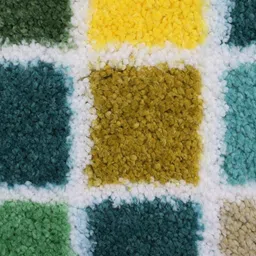 Saral Home White & Yellow Printed Anti-Skid Bathmats image 3