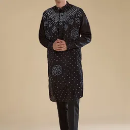 KALKI Fashion Men Ethnic Motifs Printed Regular Kurta with Trousers-picture-15