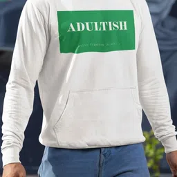 HERE&NOW Men Printed Hooded Sweatshirt image 5