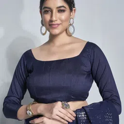 Kalista Embellished Sequinned Pure Chiffon Ready to Wear Saree image 3