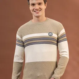 Dadu Dayal Men Colourblocked Woollen Pullover-picture-23