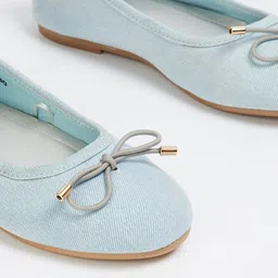 max Girls Solid Pointed Toe Bows Mary Janes image 3