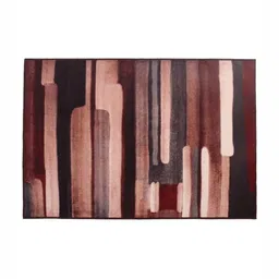 MODEFE Maroon Abstract Anti-Skid Nylon Carpet image 2