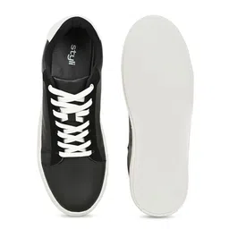 Styli Men Casual Sneakers With Contrast Sole image 3