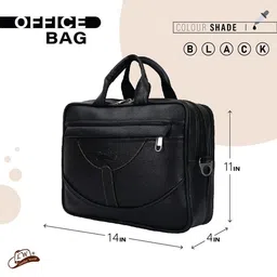 Leather World Unisex Padded Laptop Bag image 4