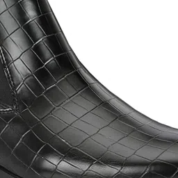 House of Pataudi Men Lightweight Textured Chelsea Boots image 5