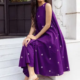 Anni Designer Women Geometric Printed Sleeveless A-Line Kurta with Palazzos image 3