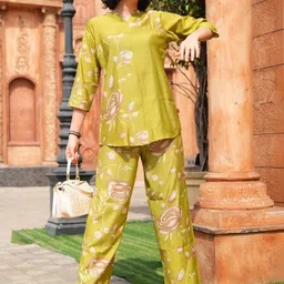 GOLDSTROMS Printed Mandarin Collar Tunic With Trouser image 5