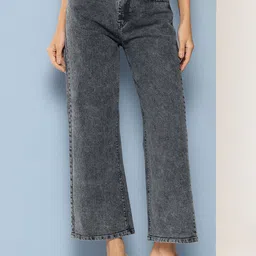 BAESD Women Hottie Flared Mid-Rise Heavy Fade Stretchable Jeans-image-59