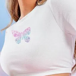 sollobell Print Cotton Crop Top image 4