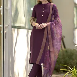 SHREE LAXMINARAYAN EXPORT Women Regular Kurta with Trousers & With Dupatta-picture-34