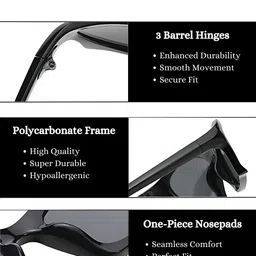 4Flaunt Unisex Sports Sunglasses with UV Protected Lens image 3