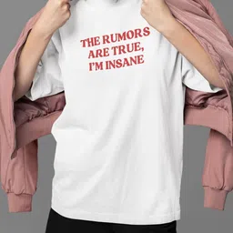 Art By Ritik Unisex Typography Printed Drop-Shoulder Sleeves Applique T-shirt image 3