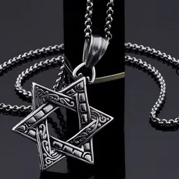 Minprice Silver-Plated Star Shaped Pendants with Chains-picture-28
