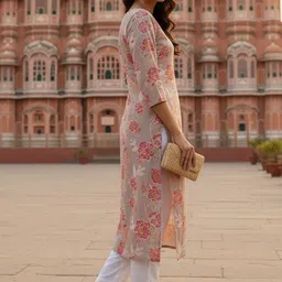 THE FAB FACTORY Floral Printed Kurti image 2