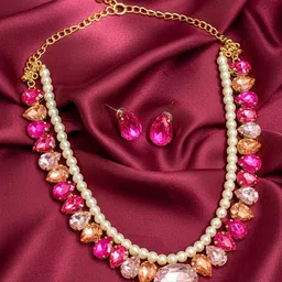 DressBerry Diamond & Cubic Zirconia Crystal-Studded Jewellery Set-picture-31