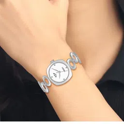 TWIXY Women Dial & Bracelet Style Straps Analogue Watch TYW-1 S-B & WHITE image 3