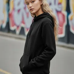 BENNY BROOKS Graphic Printed Hooded Pullover Sweatshirt image 4