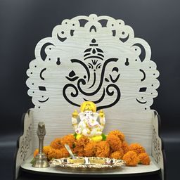 OLIVE TREE Grey Textured Wooden Home Temple-picture-49