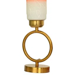 1ST TIME Orange Glass Cylinder Table Lamps image 3